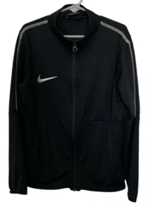 Nike Youth Track Jacket Full Zip Up Black Size Small Athletic Outerwear - Picture 1 of 7