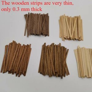 50PC 1:24 Scale Dolls House Miniatures Parquet Splicing Floor Handmade Wood - Picture 1 of 10