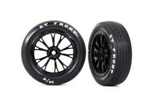 Traxxas 9474 - Mickey Thompson ET Front Drag Tires on Weld Wheels, Black (2) - Picture 1 of 1