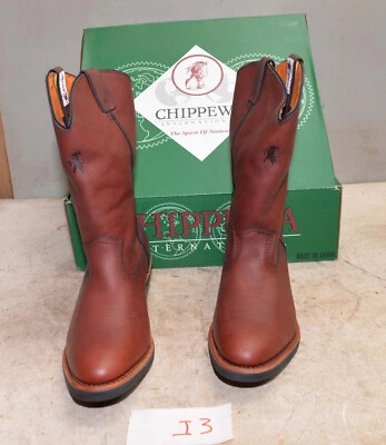 Leather engineer motorcycle boot 2005 Chippewa Redwood 11 1/2 M Wellington 24910 - Image 1 of 4