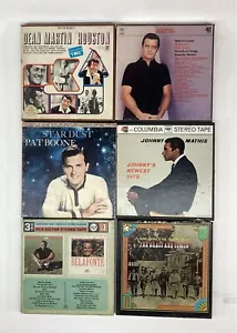 Reel to Reel 6 Tape Lot- Herb Albert, Mathis, Goulet, Belafonte, Boone, Martin - Picture 1 of 8