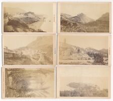 Historic Views of Monaco & Liguria by Pascal Amarante 1860's SIX CDV SET