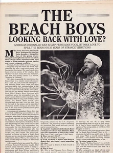 Beach Boys Mike Love interview - Record Collector circa 1992 - 10 pages - Picture 1 of 1