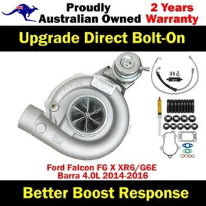 Billet Turbo+Oil Feed Line For Ford Falcon FG X XR6/G6E Barra 4.0L 2014-2016 - Picture 1 of 15