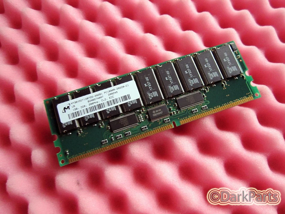 Micron MT36VDDT12872G-202B1 PC1600R-20220-C1 1GB Server Memory RAM - Image 1 of 1