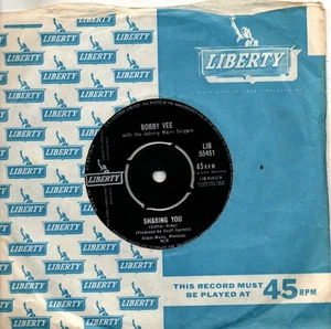 Bobby Vee:Sharing you/At a time like this:UK Liberty:1963 - Picture 1 of 2