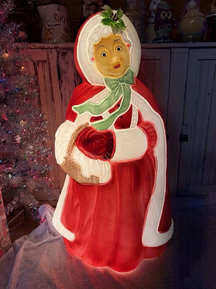 Blow Mold  Nostalgic Christmas Mrs. Claus General Foam Mold Newly Made USA 40” - Image 1 of 4