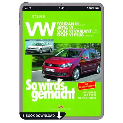 DELIUS KLASING VW Golf 6 Plus Tipo 52 2009-2014 Così Si Fa Manuale Riparazione E-Book