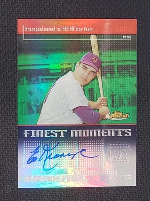 2004 Finest Moments Autographs Ed Kranepool AUTO METS - Image 1 of 2
