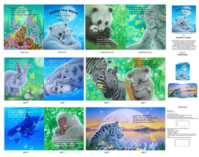 Panel de libro suave 36 pulgadas bajo la luna de Kentaro Nishino Foto 1 de 2