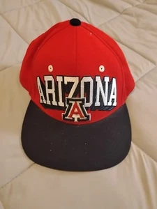 Arizona Wildcat Snapback Hat Zephyr Gorra de béisbol ajustable roja negra  - Imagen 1 de 4