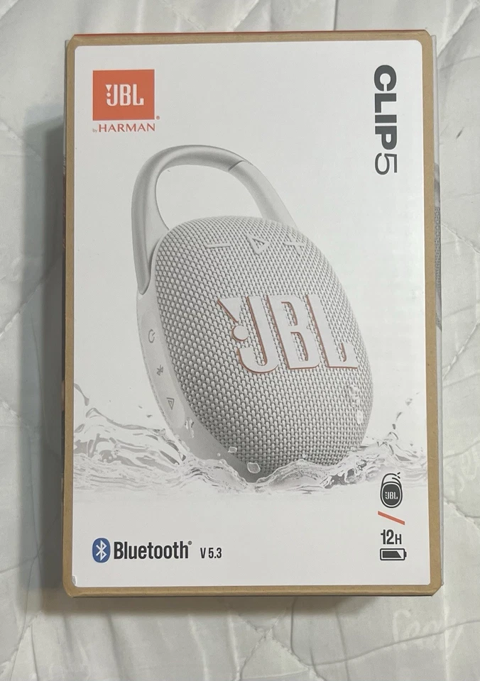 JBL Clip 5 Portable Waterproof Wireless Speaker (BLACK) SEAL