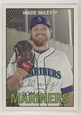 2016 Topps Heritage Gum Damage Back Wade Miley #116 - Image 1 of 2