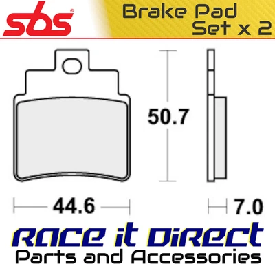 Тормозные колодки для задних внедорожных гоночных автомобилей KYMCO MXU 250 2004-2013 SBS - Изображение 1 из 4