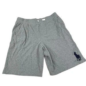 Polo Ralph Lauren graue Sweatshorts blau großes Pony Kordelzug Shorts (XL 18-20) - Bild 1 von 6