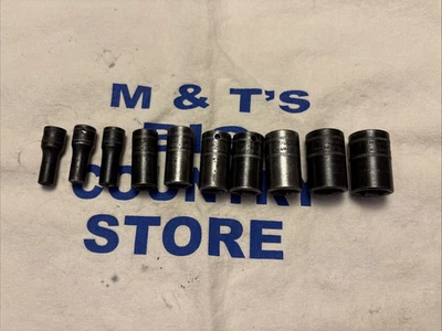 Snap-on Tools USA 1/4" Drive 6pt Metric 10pc Impact Semi-Deep Socket Set IMTMMS - Image 1 of 4