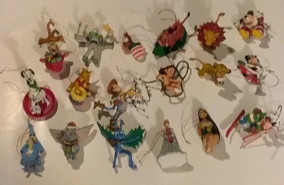 LOTE DE 18 adornos navideños Goofy Tigger Minnie Mickey vintage Disney Grolier Foto 1 de 4