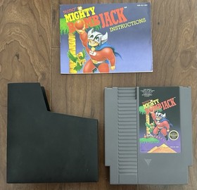 Mighty Bomb Jack Nintendo NES Aut&eacute;ntico 1987 Con Manual y Funda