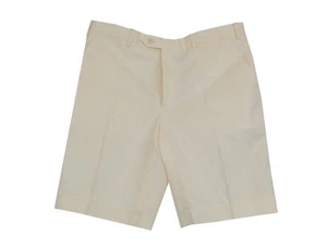 $525 Brioni Cream Solid Shorts - - (BR610251) - Photo 1 sur 4