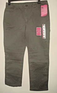 Pantalones de mezclilla Lee elásticos grises para dama talla 16 nuevos - Imagen 1 de 2