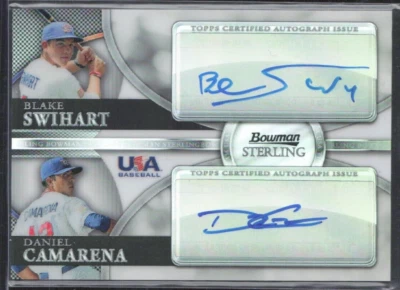 Bowman Sterling Refractor 2010 EE. UU. doble automático/99 #BSDA-5 Swihart/Camarena como nuevo Foto 1 de 2