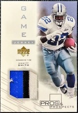 2001 Upper Deck Pros & Prospects Game Jersey EMMITT SMITH #ES-J  Cowboys NFL HOF