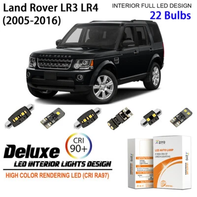 Kit de luces interiores LED para Land Rover LR3 LR4 Discovery bombillas domo blancas Foto 1 de 4