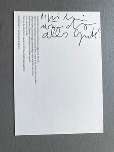 PIPILOTTI RIST original signed Kunstpostkarte 10x15 Autogramm - Picture 1 of 2