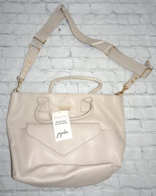 Bolso de mano de pañales de cuero sintético Ju-Ju-Be 24-7 en vainilla Foto 1 de 4