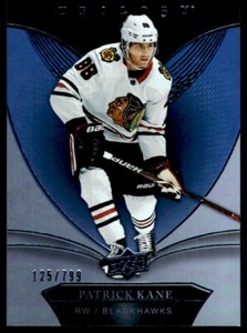 2018-19 Upper Deck Trilogy Blue Foil Patrick Kane 125/799 Chicago Blackhawks #3