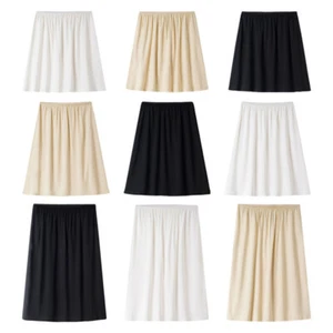 Ladies Modal Half Slip Safety Skirt Dress Petticoat Underskirt Underdress Casual - Picture 1 of 10