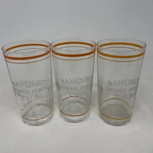 Vintage Banquet Orange Pekoe Tea Drinking Glasses - Picture 1 of 5