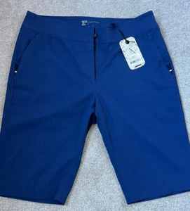 Neu mit Etikett EP New York Tech Stretch-Damenshorts tintenblau Größe 2 (8230NBC) 89 $ - Bild 1 von 7