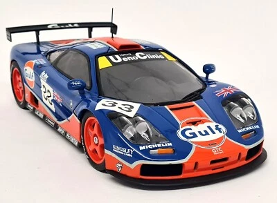 UT Models 1/18 McLaren F1 GTR Le Mans 1996 Gulf Racing 33 Diecast Model Race Car - Photo 1/4