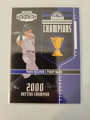 Todd Helton Champions 619/2000 2004 Donruss Playoff Honors Baseball - Image 1 of 2