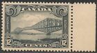 Kanada #156 (A55) sehr guter Zustand postfrisch - 1929 12c Quebec Brücke