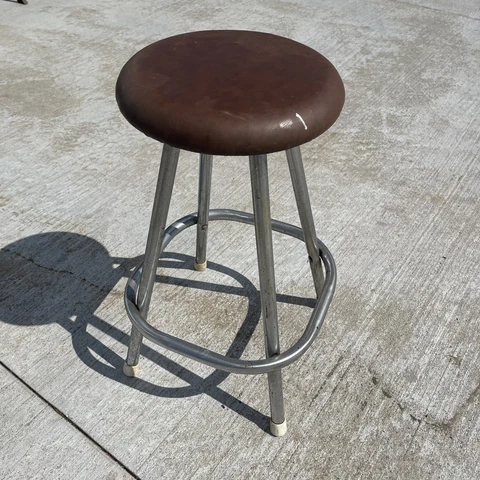 Vintage Brown SNYDER Mfg 28" Bar Stool 1950's - 1960's era Mid Century Modern BL Cover