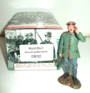King & Country FW101 WW1 The Great War, German Mechanic & Toolbox shouting 1:30. - Picture 1 of 2
