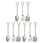 9 Pcs Ice Cream Spoons Stainless Steel Spade Spoon Stainless Steel Spoon Set