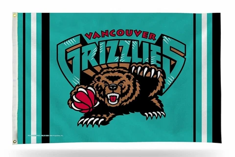 Memphis Grizzlies Flag Banner 3x5 Retro Vancouver Design Premium Basketball Cover