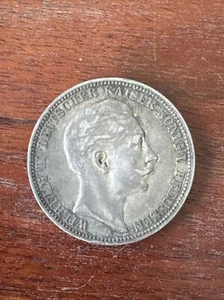 1910 Prussia 3 Mark TJ - Picture 1 of 2