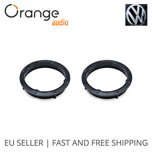 VW Polo 2010- Front and Rear Speaker Adaptors Adapters Rings 16 cm 165 mm 6.5" 