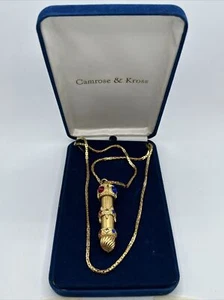 Vintage Really Rare Camrose & Kross capsule necklace #467 - Picture 1 of 7