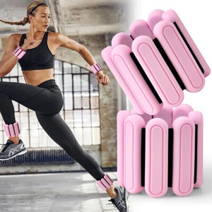 Gewichtsmanschetten 2 x 0.45 kg Lauf-Gewichte Set Schwarz Arm Bein Fitness - Bild 1 von 13