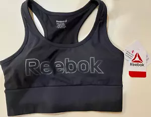 Reebok Sport Sport BH Schwarz Xs Neu mit Etikett - Bild 1 von 4