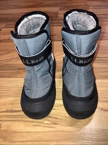 LL Bean Boots Kids 8 Toddler Northwoods Winter Snow Insulated Felt Lined Grey - Picture 1 of 6