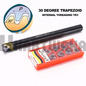 Wendeschneidplatte Gewindebohrstange 13 mm 30° metrisch Trapez Gewindeeinsatz TR1,5 - Bild 1 von 9