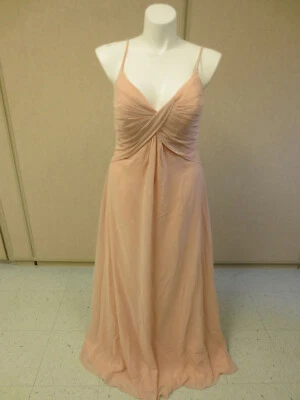 Vestido formal de gasa BariJay rubor talla 16 estilo 1531 Foto 1 de 4