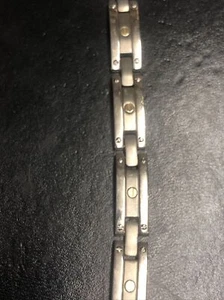 10k gold steenless steel mens bracelet - Picture 1 of 4