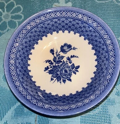 4 X tigela de sopa ou cereais Churchill Out of The Blue 6 polegadas feita na Inglaterra - Imagem 1 de 4